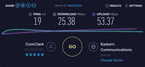 Converge Internet Speed Test .